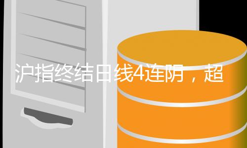 沪指终结日线4连阴,超20只基金涨逾5%,最高涨超9%